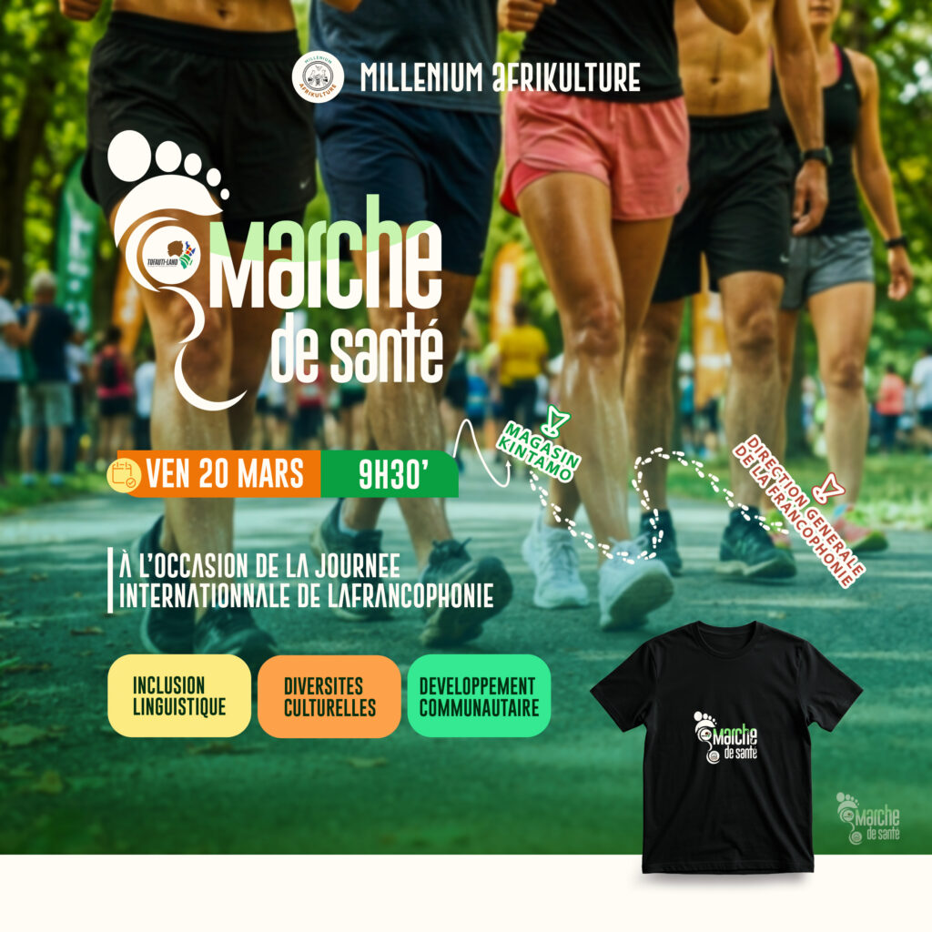 TOFAUTI LAND : Une marche de santé inclusive prévue à Kinshasa pour célébrer la Francophonie marche de santé